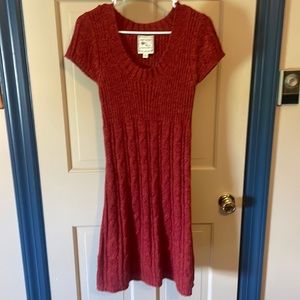Red sweater dress!